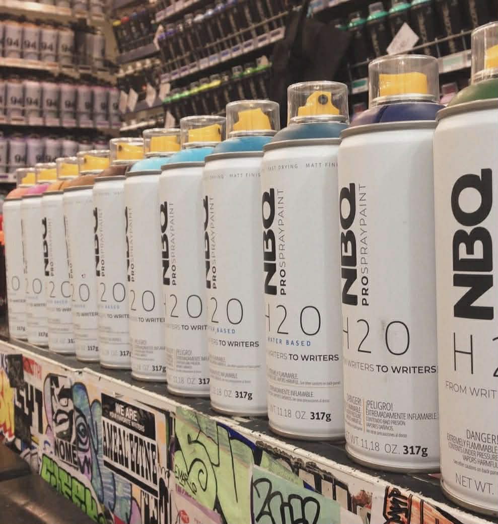 Spuitbussen graffiti voor workshops en feestjes